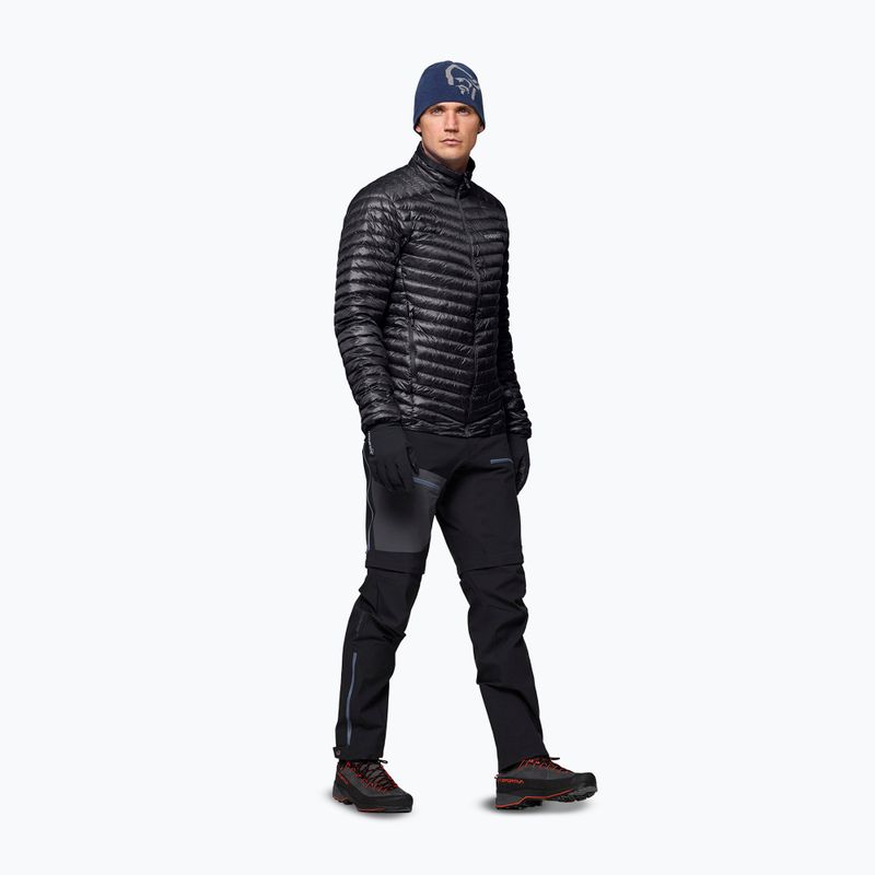 Férfi pehelykabát NORRONA Trollveggen Down800 Super Light caviar black 4