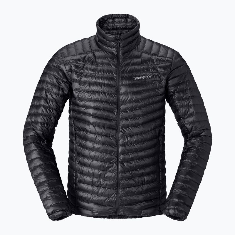 Férfi pehelykabát NORRONA Trollveggen Down800 Super Light caviar black 5