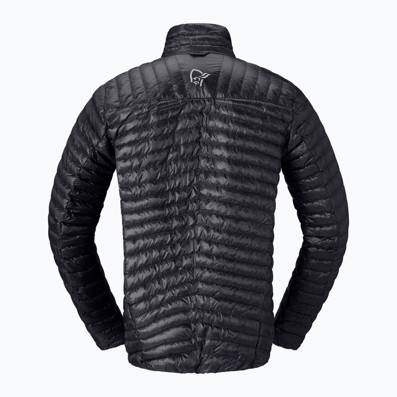 Férfi pehelykabát NORRONA Trollveggen Down800 Super Light caviar black 6