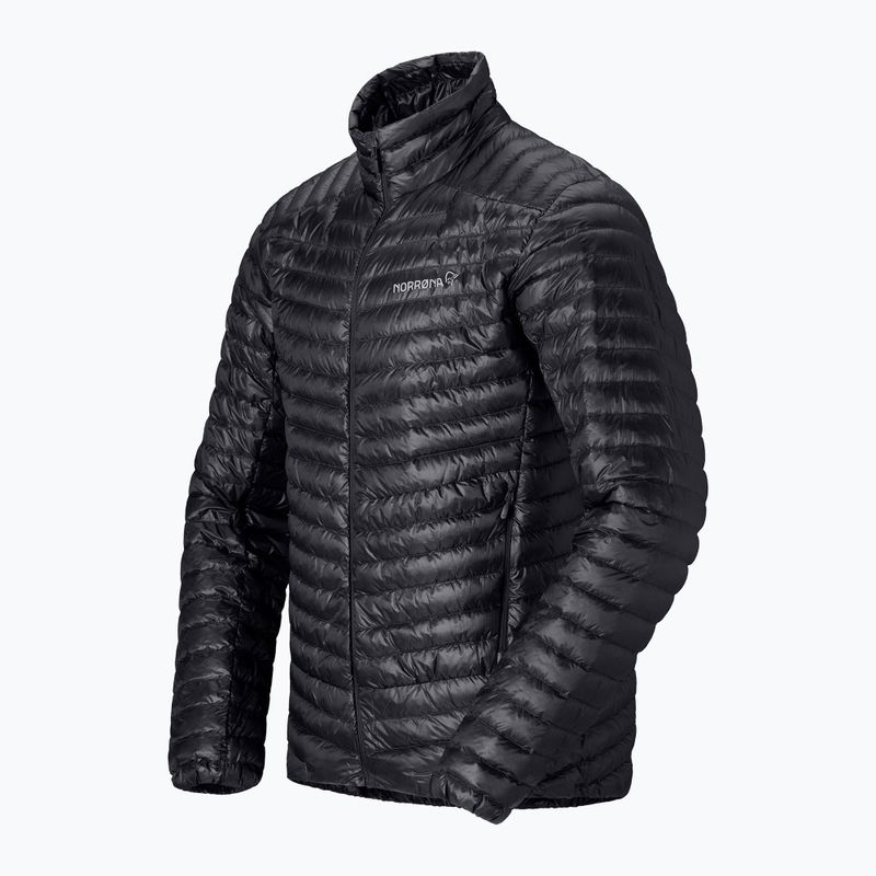 Férfi pehelykabát NORRONA Trollveggen Down800 Super Light caviar black 7