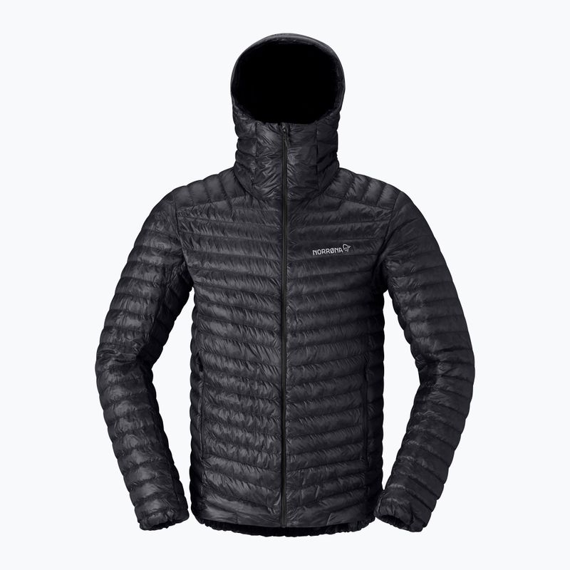 Férfi pehelykabát Norrona Trollveggen Down800 Super Light Hood Caviar Black 5