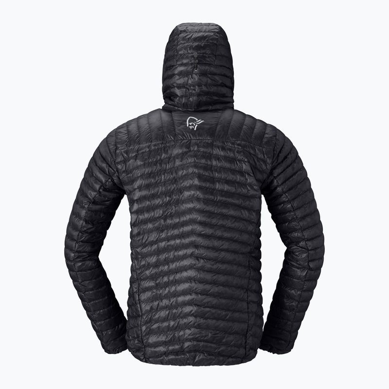 Férfi pehelykabát Norrona Trollveggen Down800 Super Light Hood Caviar Black 6