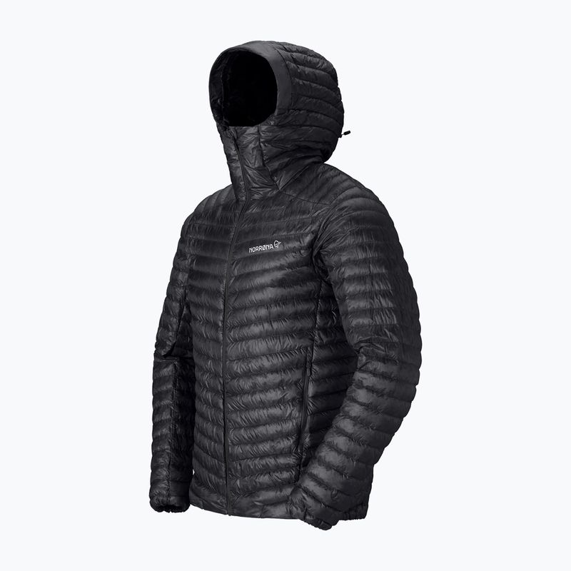 Férfi pehelykabát Norrona Trollveggen Down800 Super Light Hood Caviar Black 7