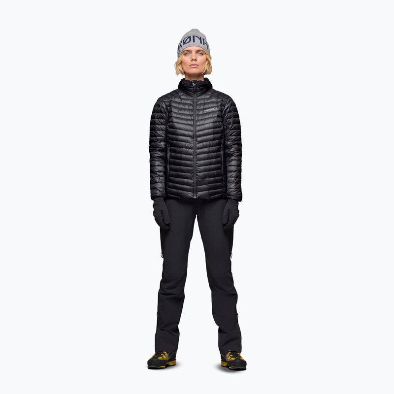 Női pehelykabát NORRONA Trollveggen Down800 Super Light caviar black 2