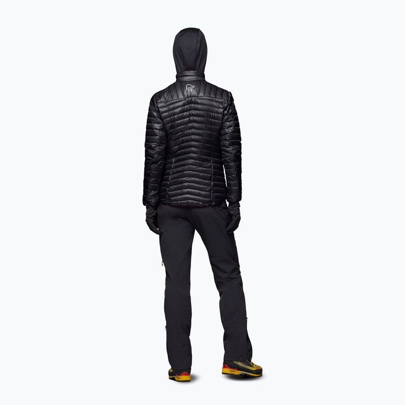 Női pehelykabát NORRONA Trollveggen Down800 Super Light caviar black 3