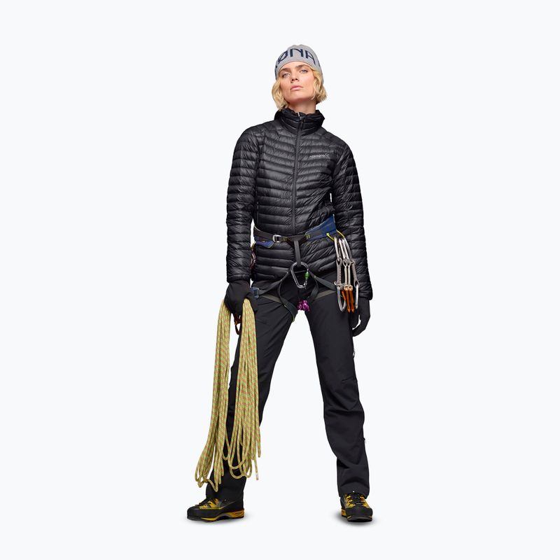Női pehelykabát NORRONA Trollveggen Down800 Super Light caviar black 4