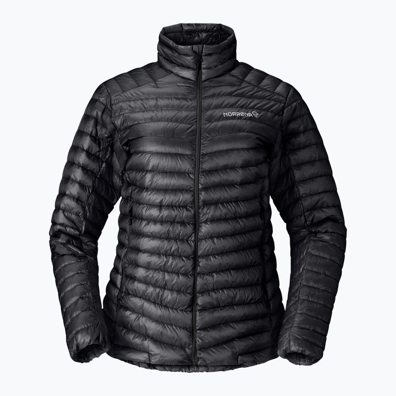 Női pehelykabát NORRONA Trollveggen Down800 Super Light caviar black 6