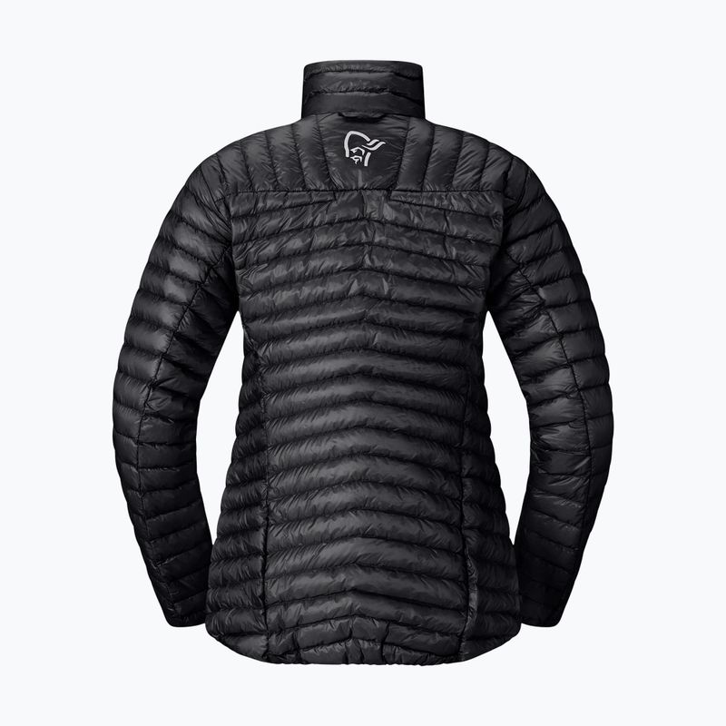 Női pehelykabát NORRONA Trollveggen Down800 Super Light caviar black 7