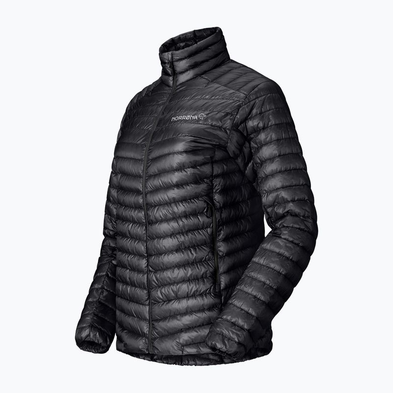 Női pehelykabát NORRONA Trollveggen Down800 Super Light caviar black 8