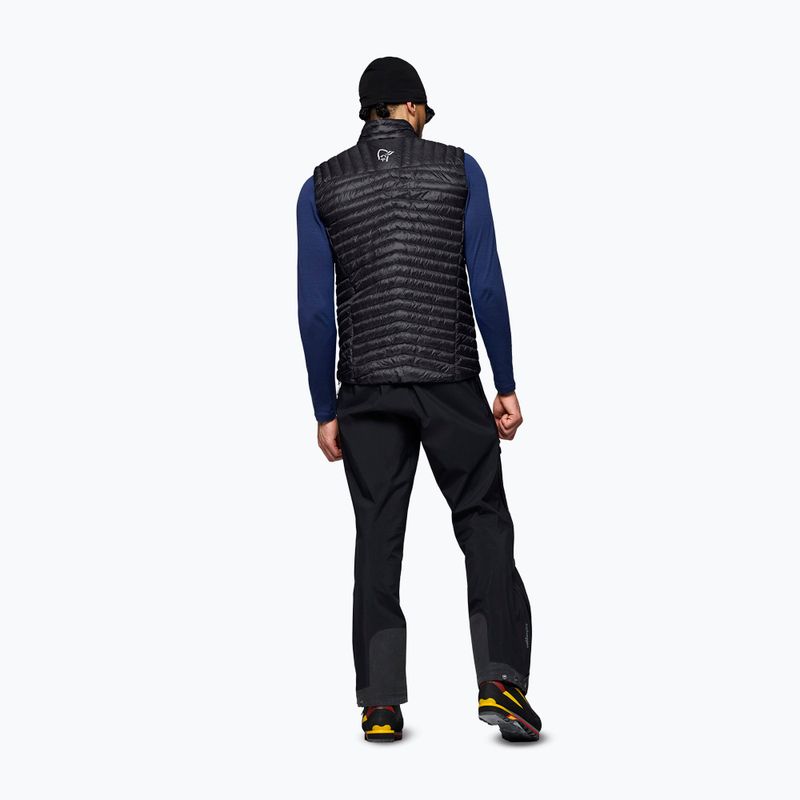 Ujjatlan NORRONA Trollveggen Down800 Super Light caviar black 3