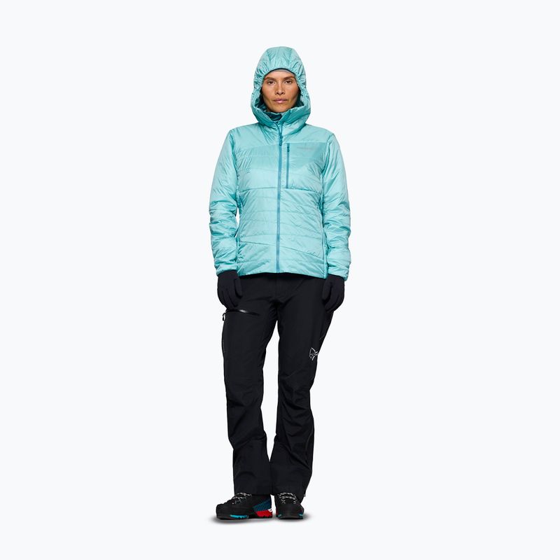 Női bélelt kabát NORRONA Faketind Thermo40 Zip Hoodie aqua haze 2