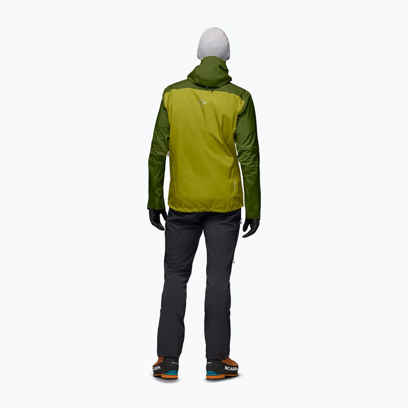 Férfi esőkabát NORRONA Falketind Gore-Tex golden lime/pesto 3