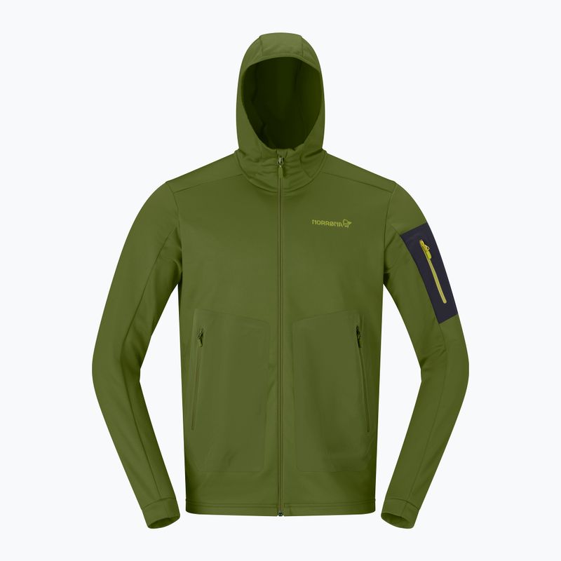 Férfi trekking pulóver NORRONA Falketind Warm2 Stretch Hood pesto 5