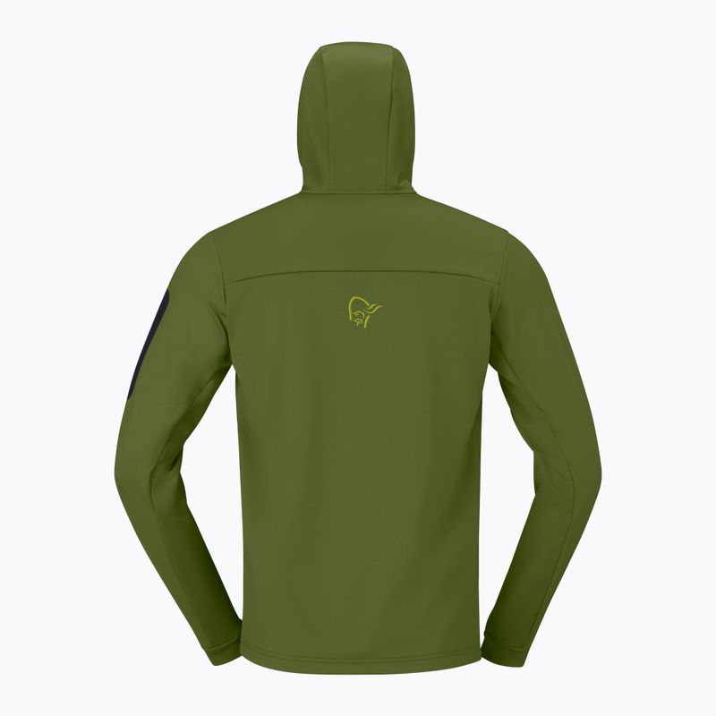 Férfi trekking pulóver NORRONA Falketind Warm2 Stretch Hood pesto 6