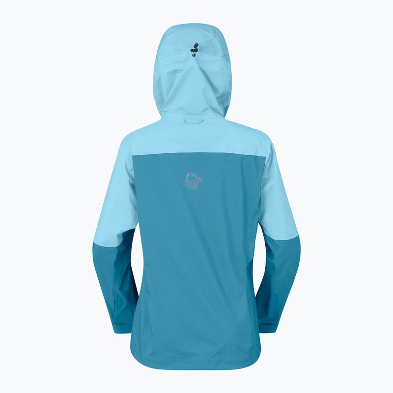 Női esőkabát NORRONA Falketind Dri1 brittany blue/aqua haze 6