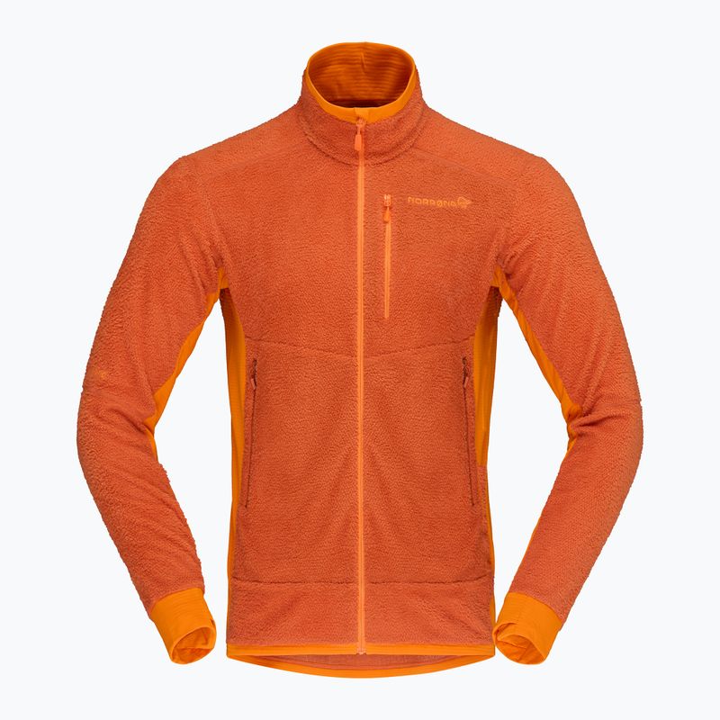 Férfi polár pulóver NORRONA Falketind Warm1 Active gold flame/exuberance 5