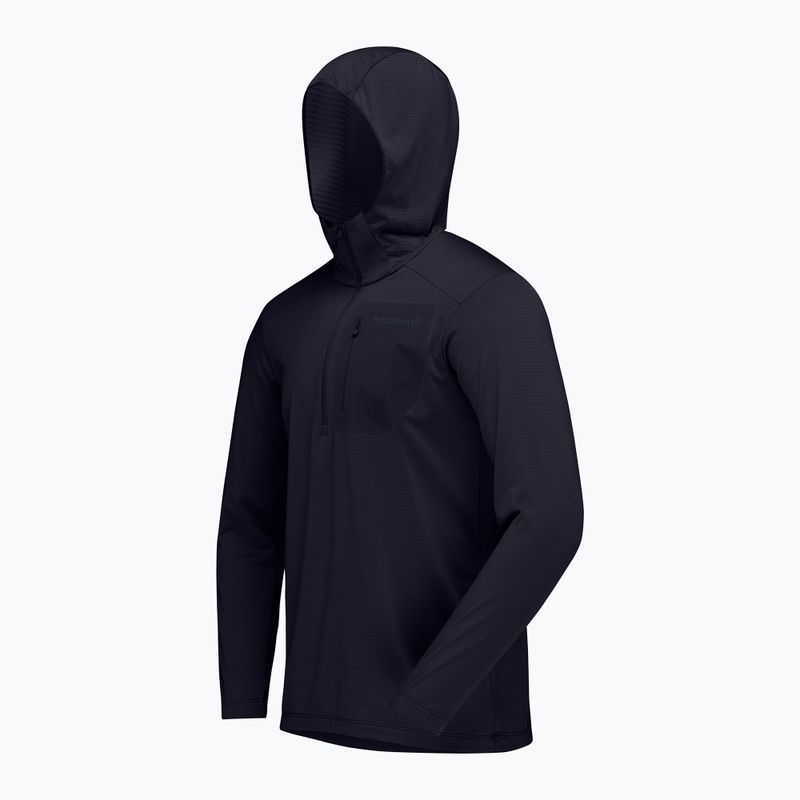 Férfi trekking pulóver NORRONA Falketind Warm1 Hood caviar black 7