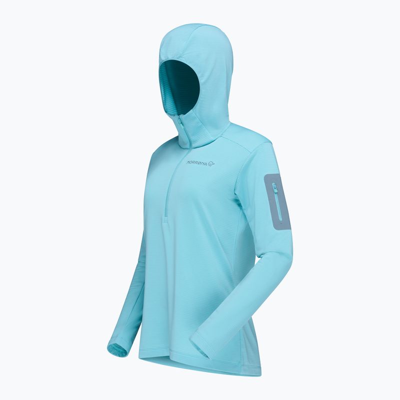Női túrafelső NORRONA Falketind Warm1 Hood aqua haze/trooper 7