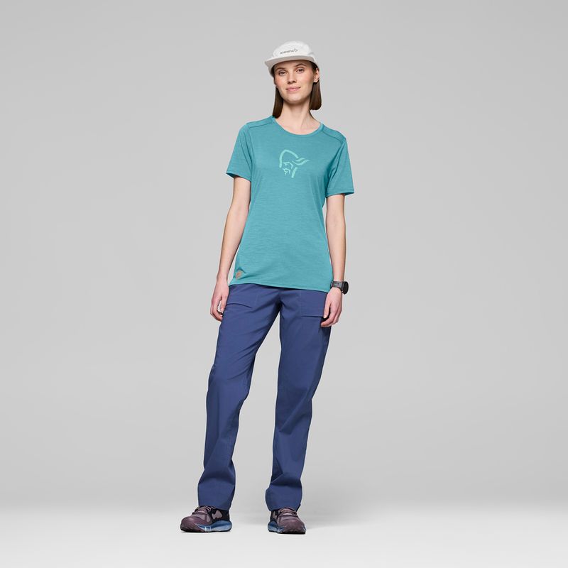 Női póló NORRONA Femund Equaliser Merino brittany blue 2