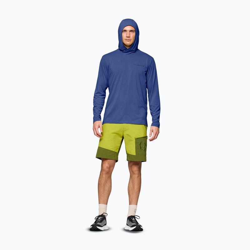 Férfi trekking pulóver NORRONA Femund Tech Hood vintage indigo 2