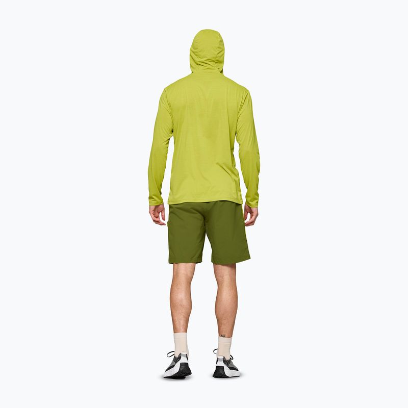 Férfi trekking pulóver NORRONA Femund Tech Hood golden lime 3