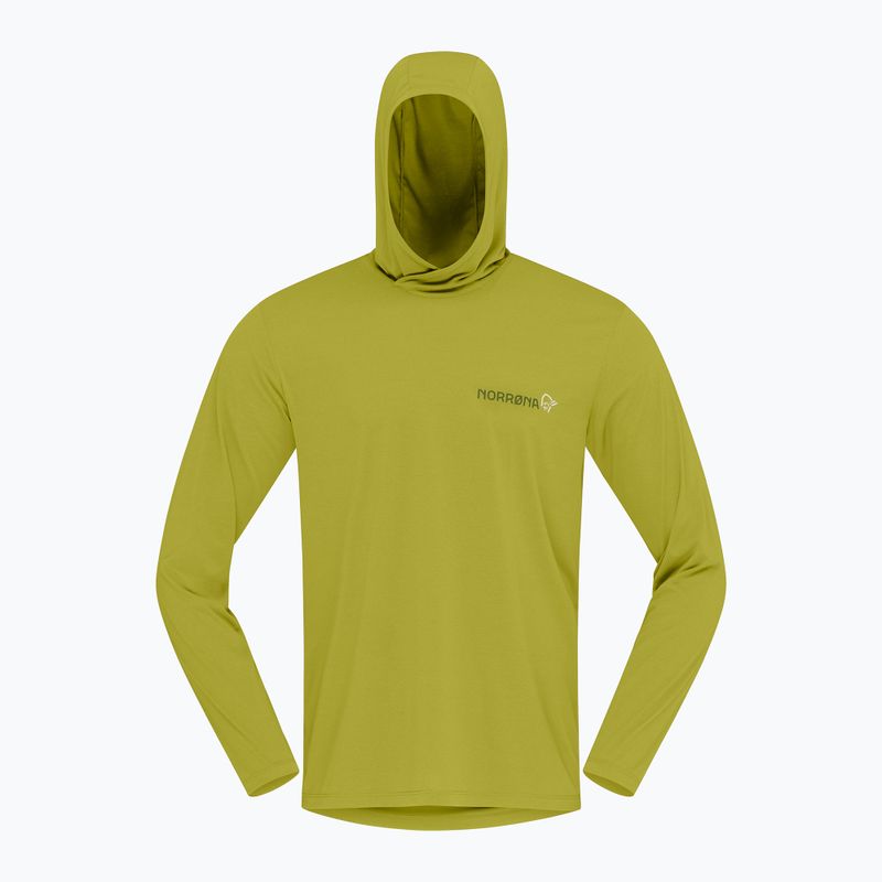 Férfi trekking pulóver NORRONA Femund Tech Hood golden lime 6