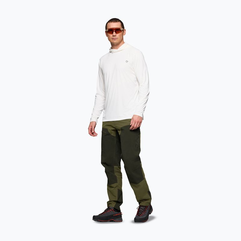 Férfi trekking pulóver NORRONA Femund Tech Hood snow white 5