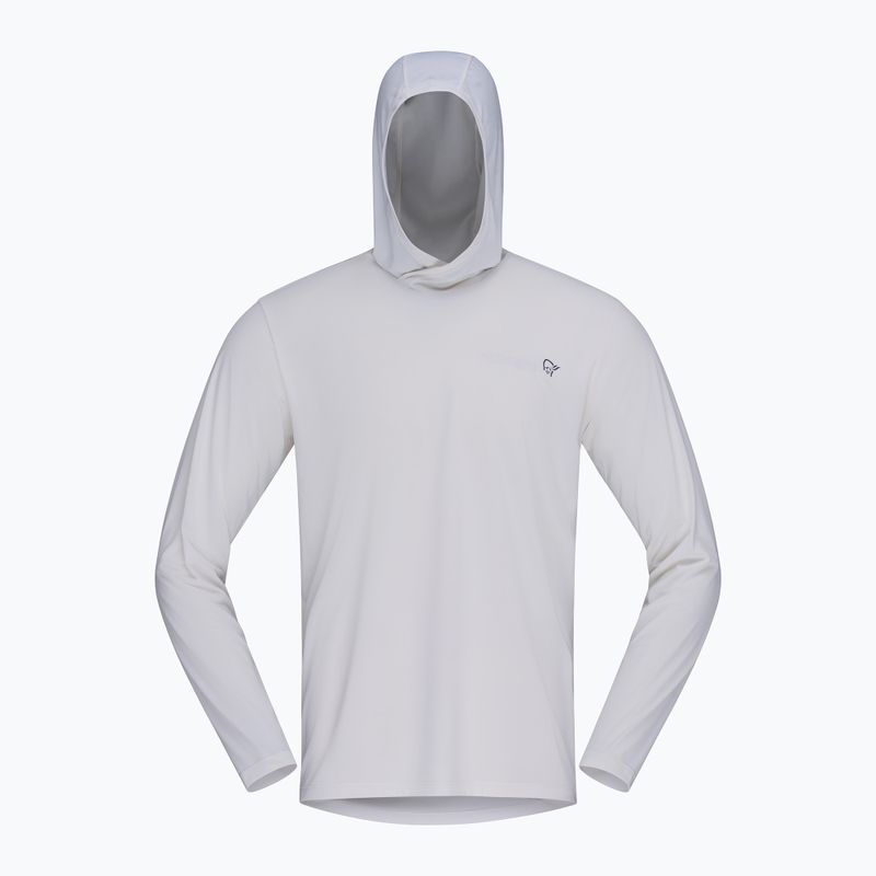 Férfi trekking pulóver NORRONA Femund Tech Hood snow white 6