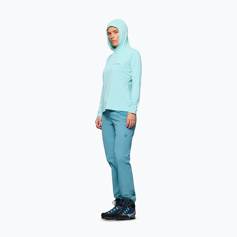 Női túrafelső NORRONA Femund Tech Hood aqua haze 4