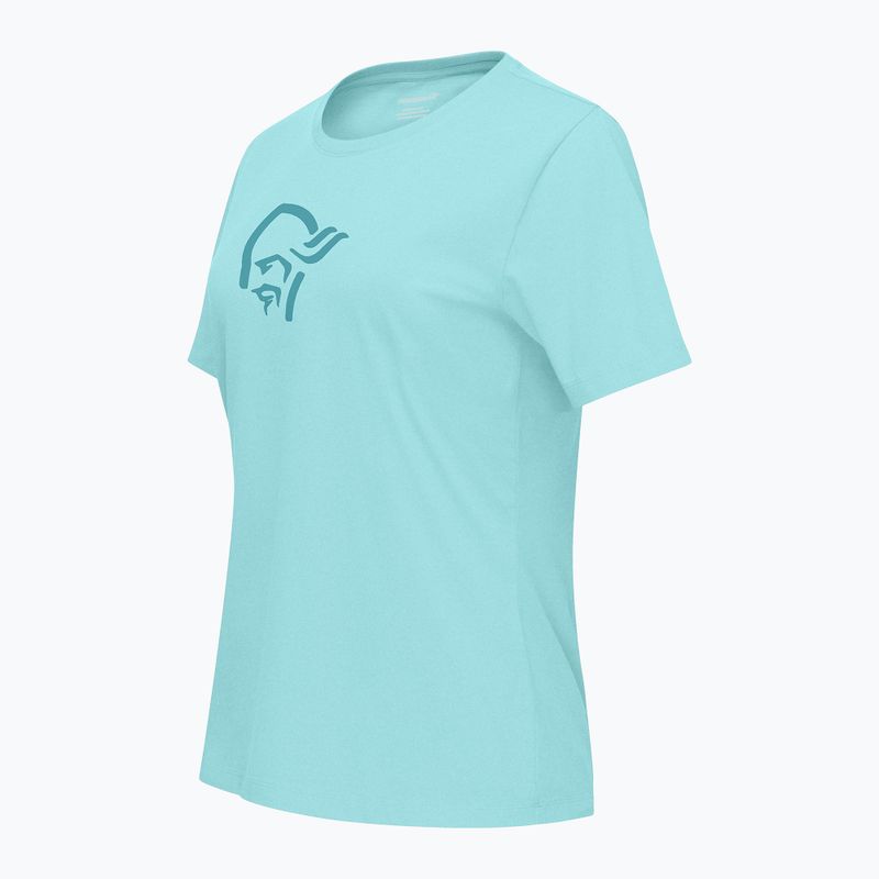 Női póló NORRONA Cotton Viking aqua haze 7