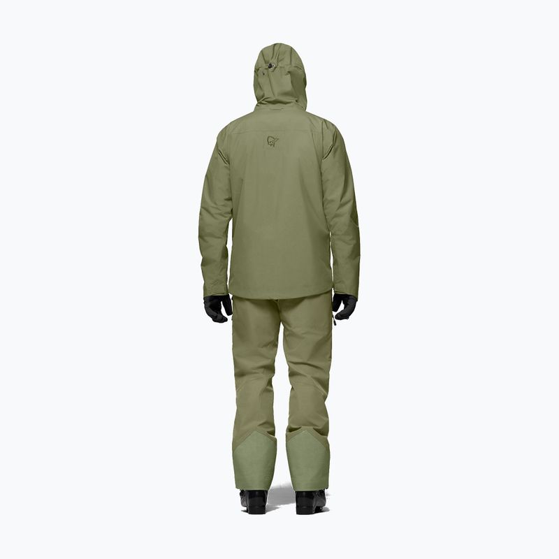 Férfi síkabát NORRONA Lofoten Gore-Tex Insulated deep lichen green 3
