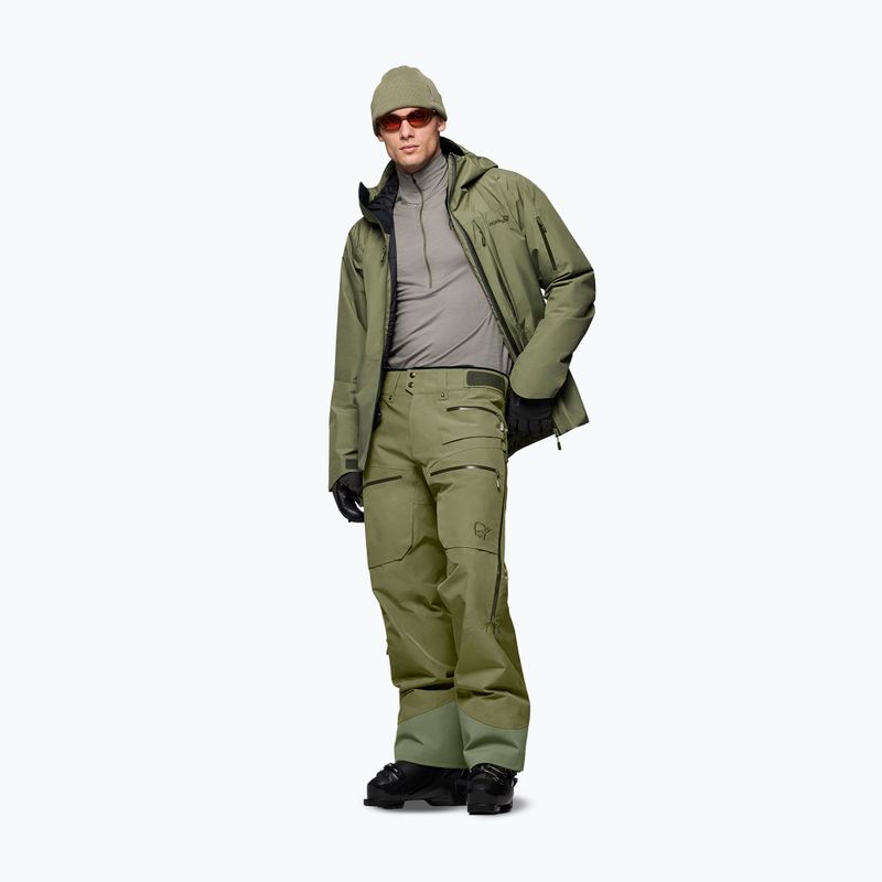 Férfi sínadrág Norrona Lofoten Gore-Tex Insulated deep lichen green 2