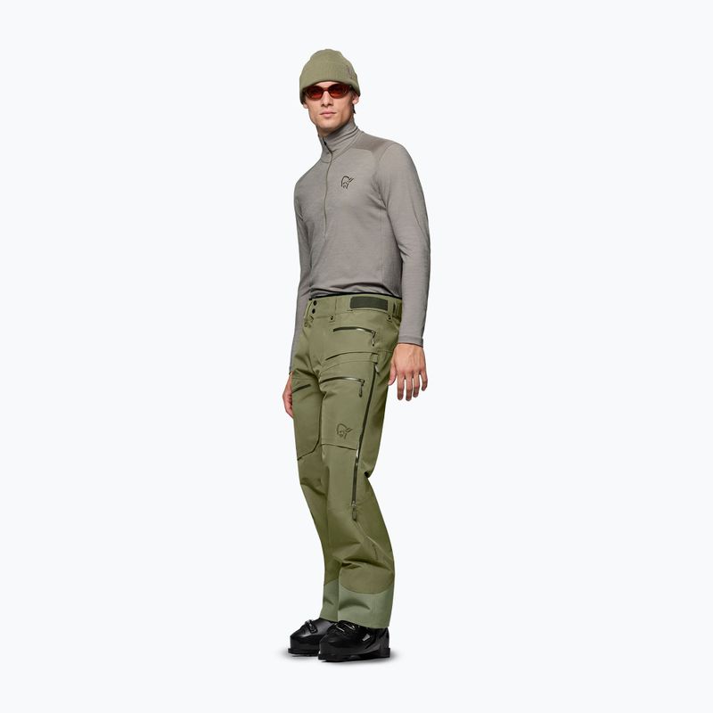 Férfi sínadrág Norrona Lofoten Gore-Tex Insulated deep lichen green 4