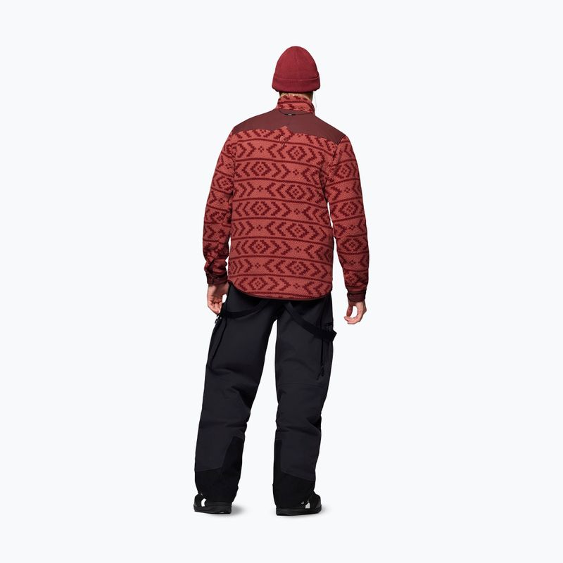 Férfi polár pulóver Norrona Tamok Warm3 cowhide/port 3