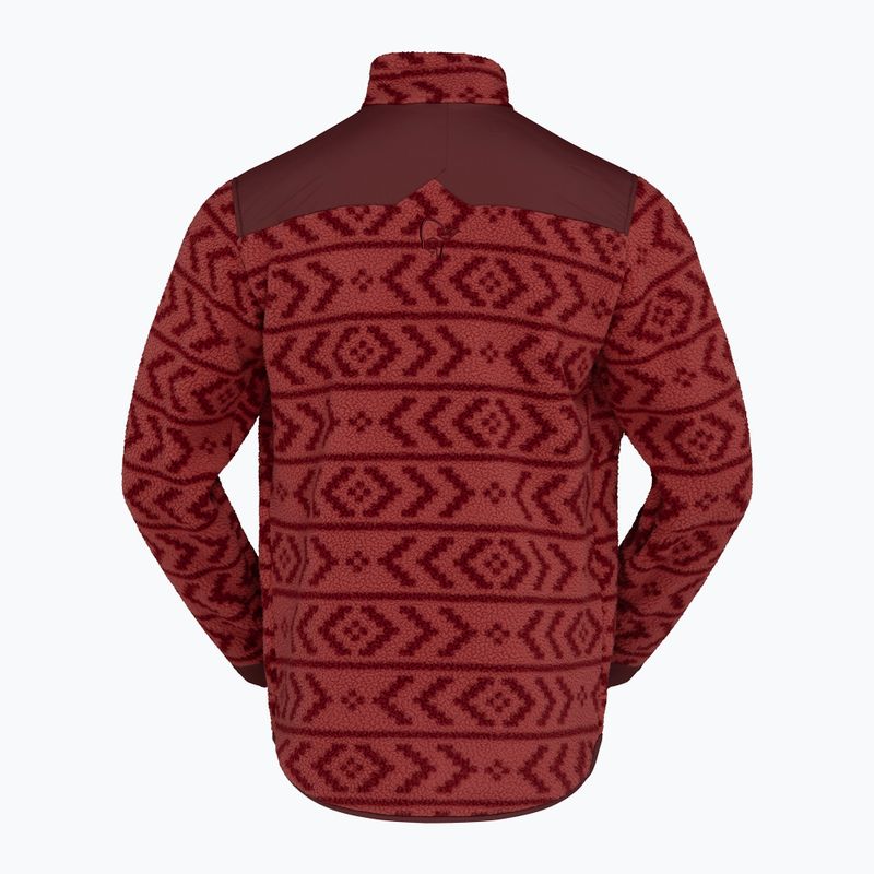 Férfi polár pulóver Norrona Tamok Warm3 cowhide/port 6