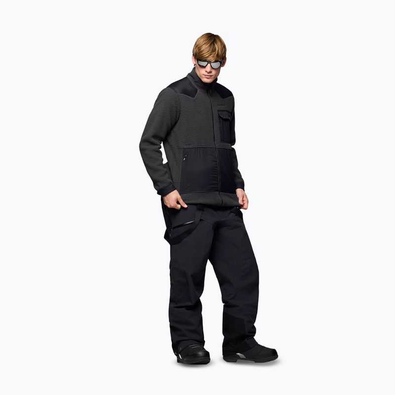 Férfi polár pulóver Norrona Tamok Warm3 phantom/caviar black 4