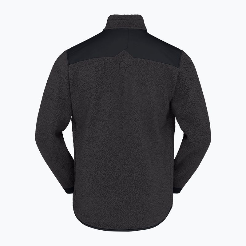 Férfi polár pulóver Norrona Tamok Warm3 phantom/caviar black 6