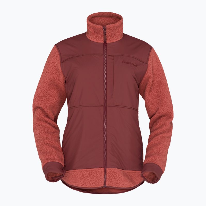 Férfi polár pulóver Norrona Tamok Warm3 cowhide/port 5
