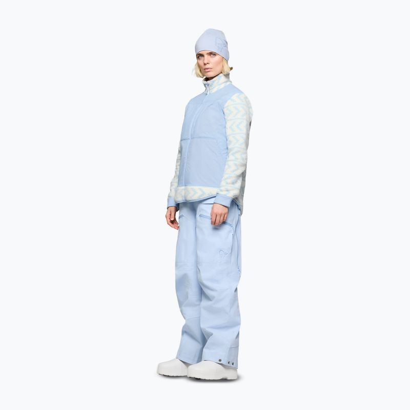 Férfi polár pulóver Norrona Tamok Warm3 whisper white/cashmere blue 2