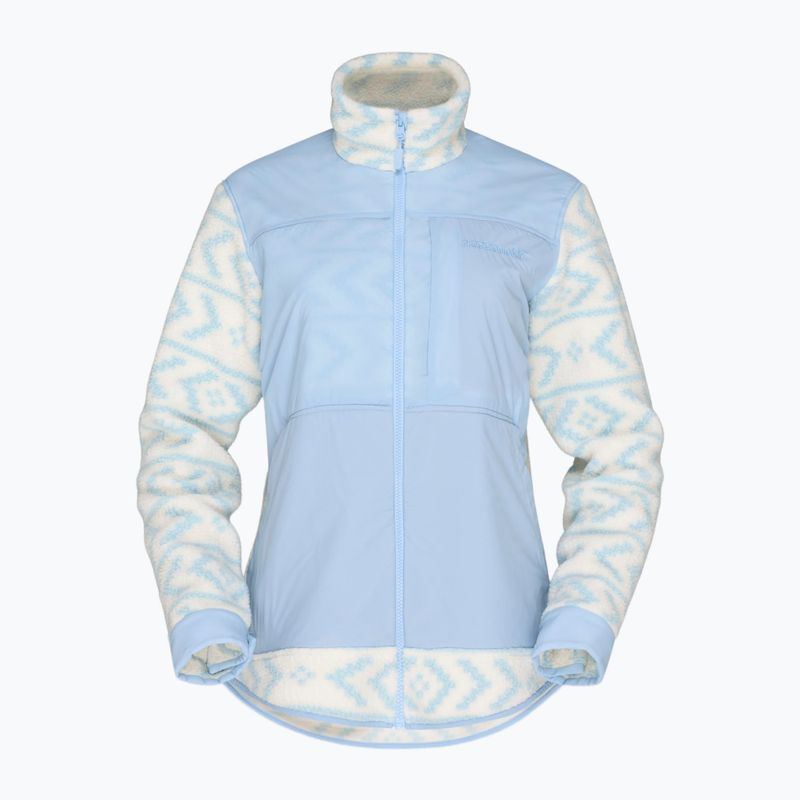 Férfi polár pulóver Norrona Tamok Warm3 whisper white/cashmere blue 4