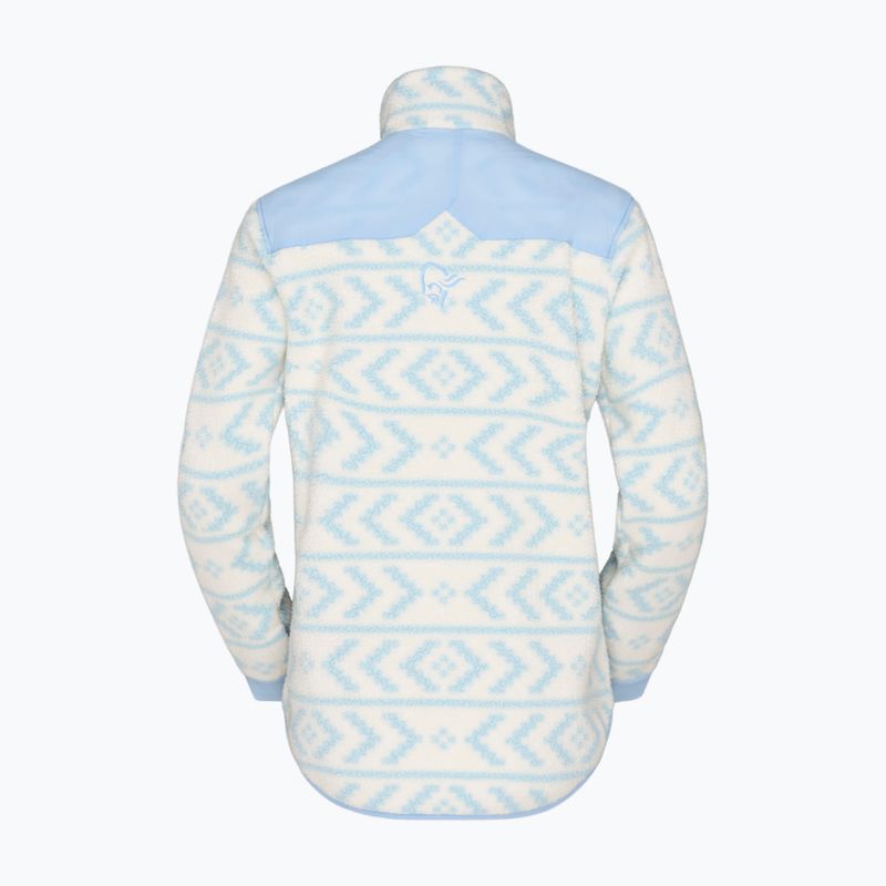 Férfi polár pulóver Norrona Tamok Warm3 whisper white/cashmere blue 5