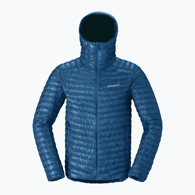 Férfi pehelykabát Norrona Trollveggen Down800 Super Light Hood dark blue 5