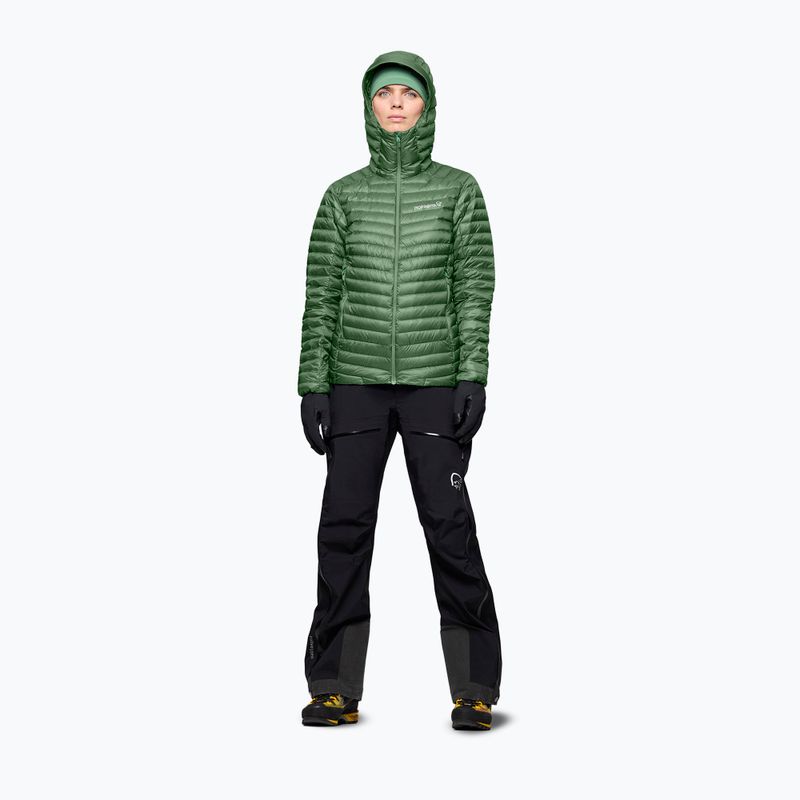 Női pehelykabát Norrona Trollveggen Down800 Super Light Hood Dark Ivy 2