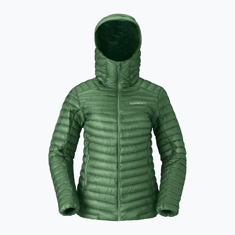 Női pehelykabát Norrona Trollveggen Down800 Super Light Hood Dark Ivy 5
