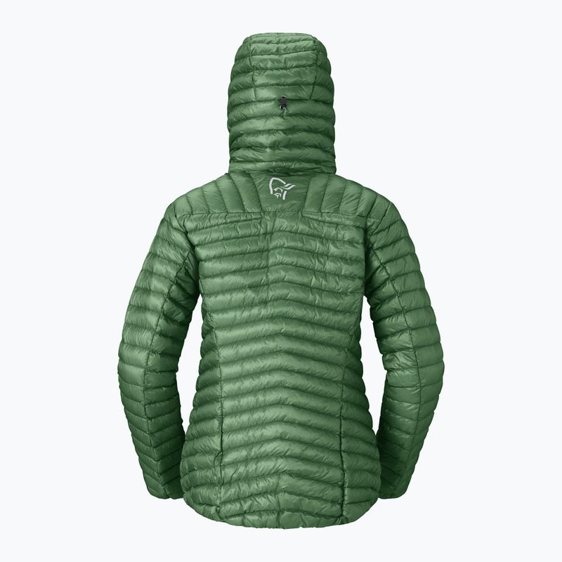 Női pehelykabát Norrona Trollveggen Down800 Super Light Hood Dark Ivy 7