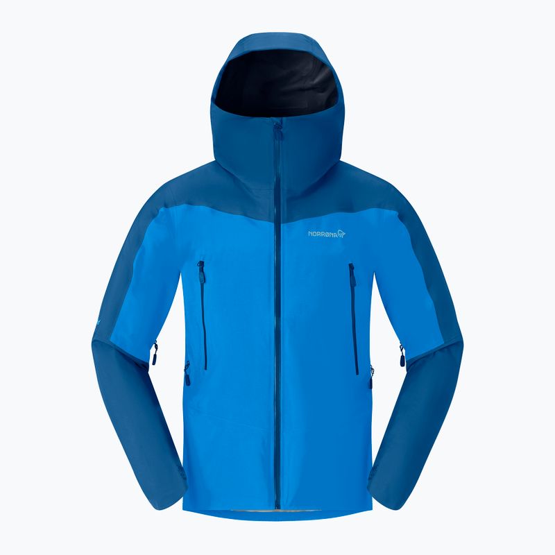 Férfi esőkabát NORRONA Falketind Gore-Tex brilliant blue/dark blue 3