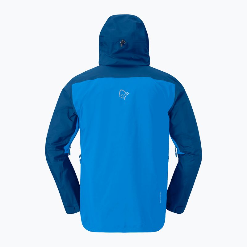 Férfi esőkabát NORRONA Falketind Gore-Tex brilliant blue/dark blue 4