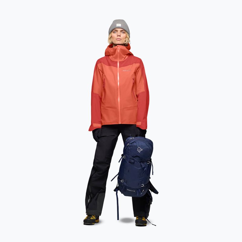 Női esőkabát NORRONA Falketind Gore-Tex deep sea coral/baked apple 2