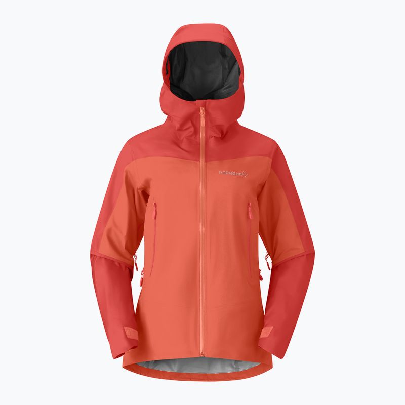 Női esőkabát NORRONA Falketind Gore-Tex deep sea coral/baked apple 5