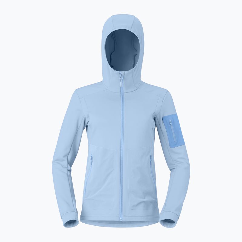 Női túra pulóver NORRONA Falketind Warm2 Stretch Hood cashmere blue/allure 5